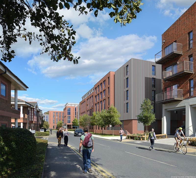 Guildford student housing scheme artist impression