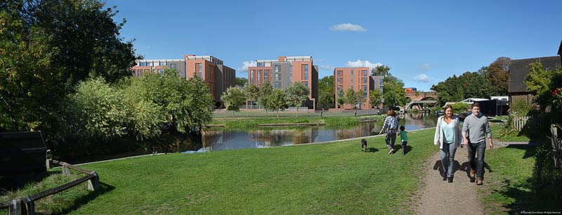 Guildford student housing scheme artist impression